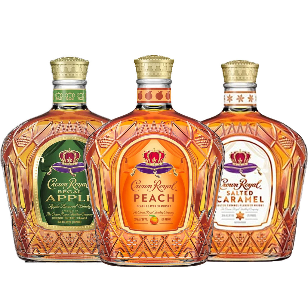 Crown Royal Peach+ Crown Royal Salted Carmel+ Crown Royal Apple Special
