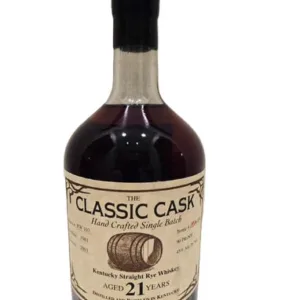 1981 The Classic Cask 21 Year Old Straight Rye Whiskey