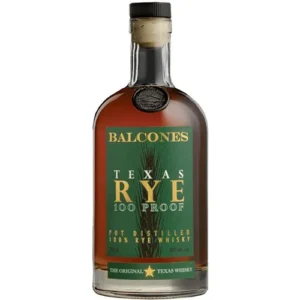 BALCONES TEXAS RYE 100 PROOF WHISKY