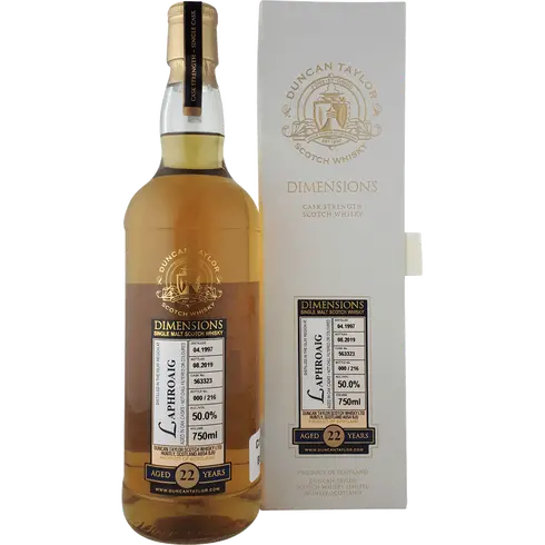 Dimensions Laphroaig 22 Year 750ml