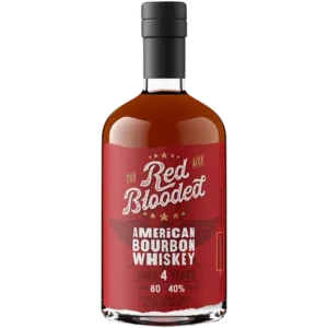 Red Blooded 4 Yr American Bourbon Whiskey 750ml High Quality