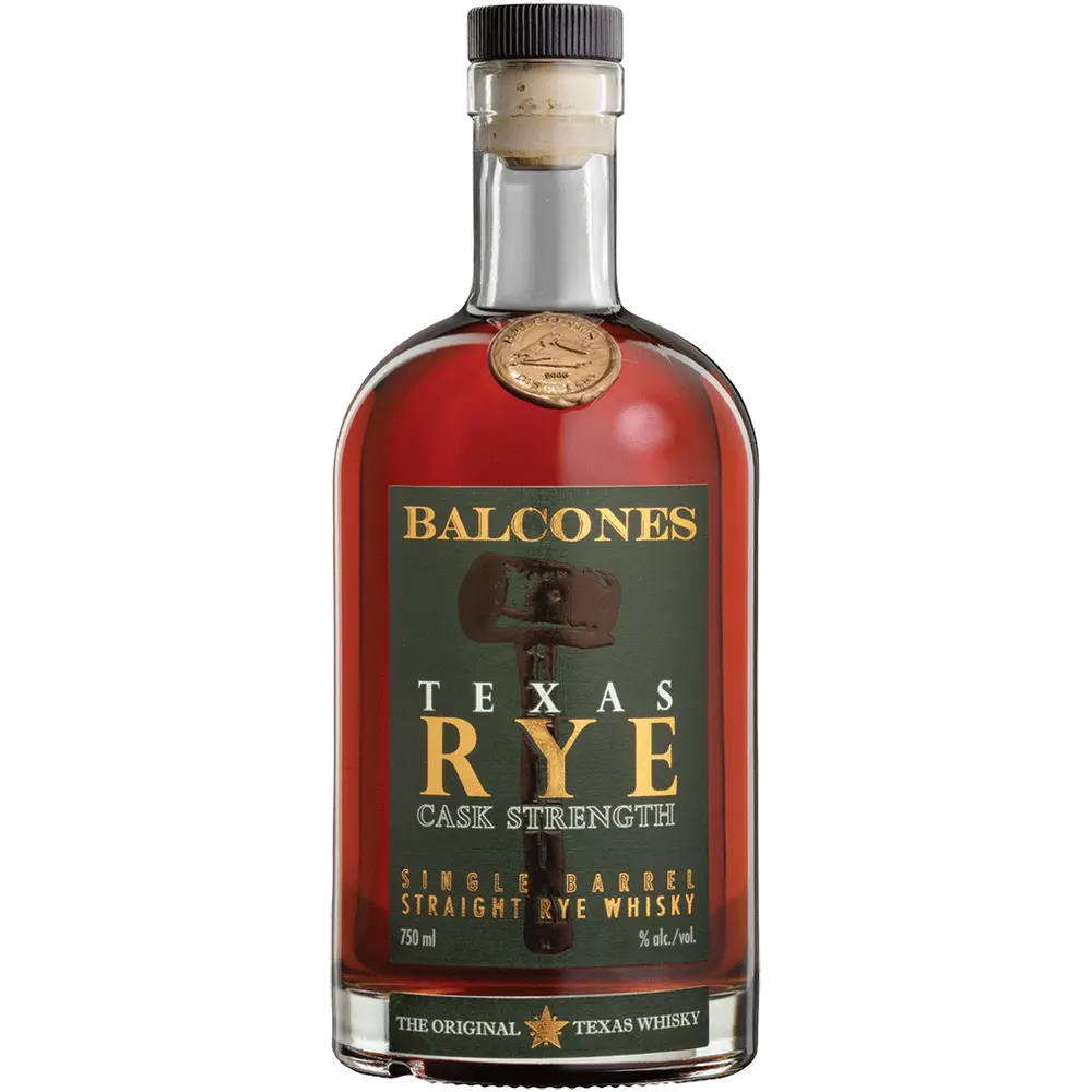 Balcones Texas Rye Cask Strength Whiskey