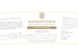 Bardstown Bourbon Single Barrel Bourbon Finished in a Cabernet Barrel