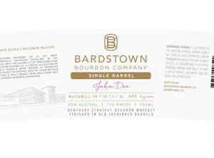 Bardstown Bourbon Single Barrel Bourbon Finished in Old Fashioned Barrels