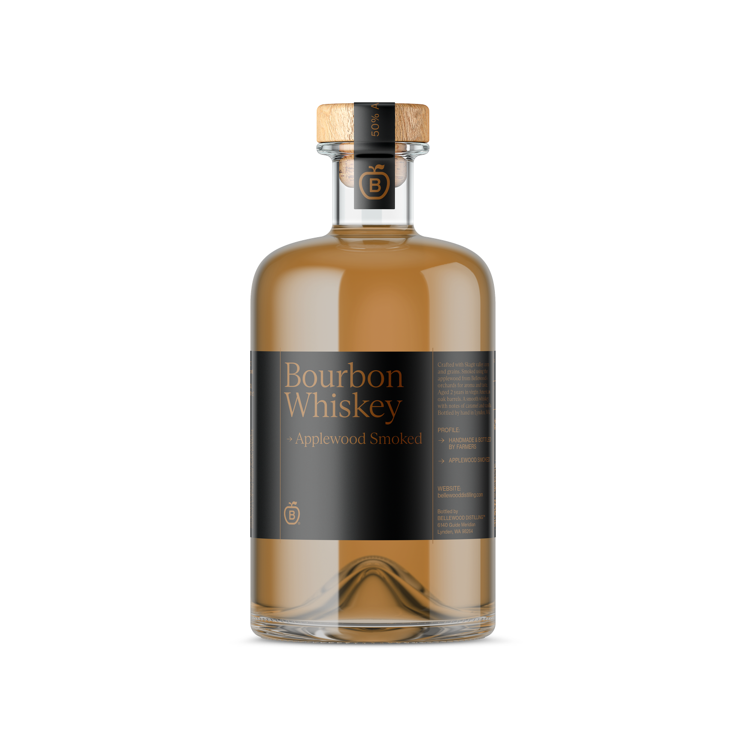 Bellewood Distilling Applewood Smoked Bourbon Whiskey