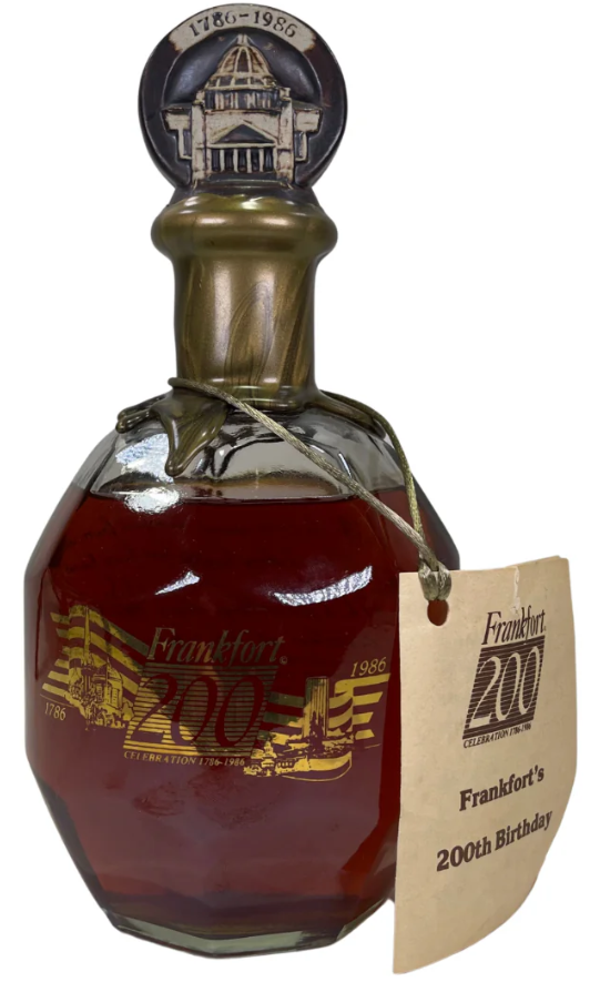 Blanton's Frankfort Kentucky Bicentennial 1986 Bourbon Whiskey