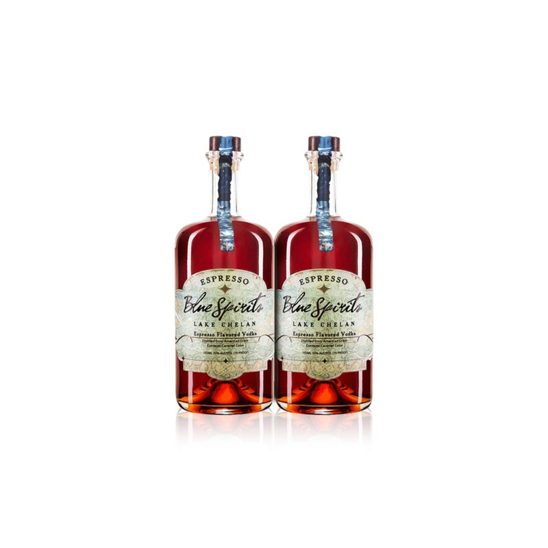 Blue Spirits Espresso Flavored Vodka (2) Bottle Bundle