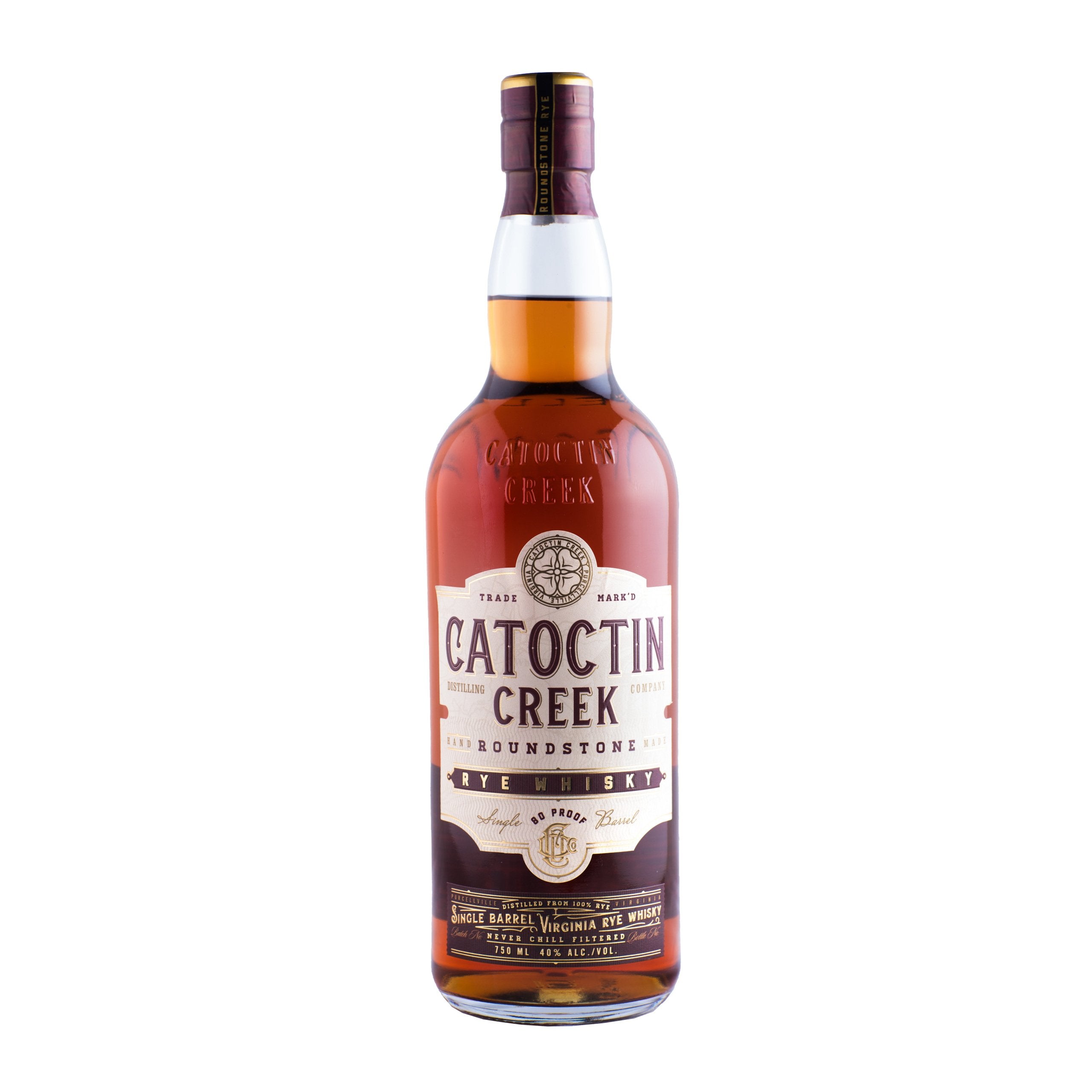 Catoctin Creek Roundstone "Single Barrel" Rye Whisky