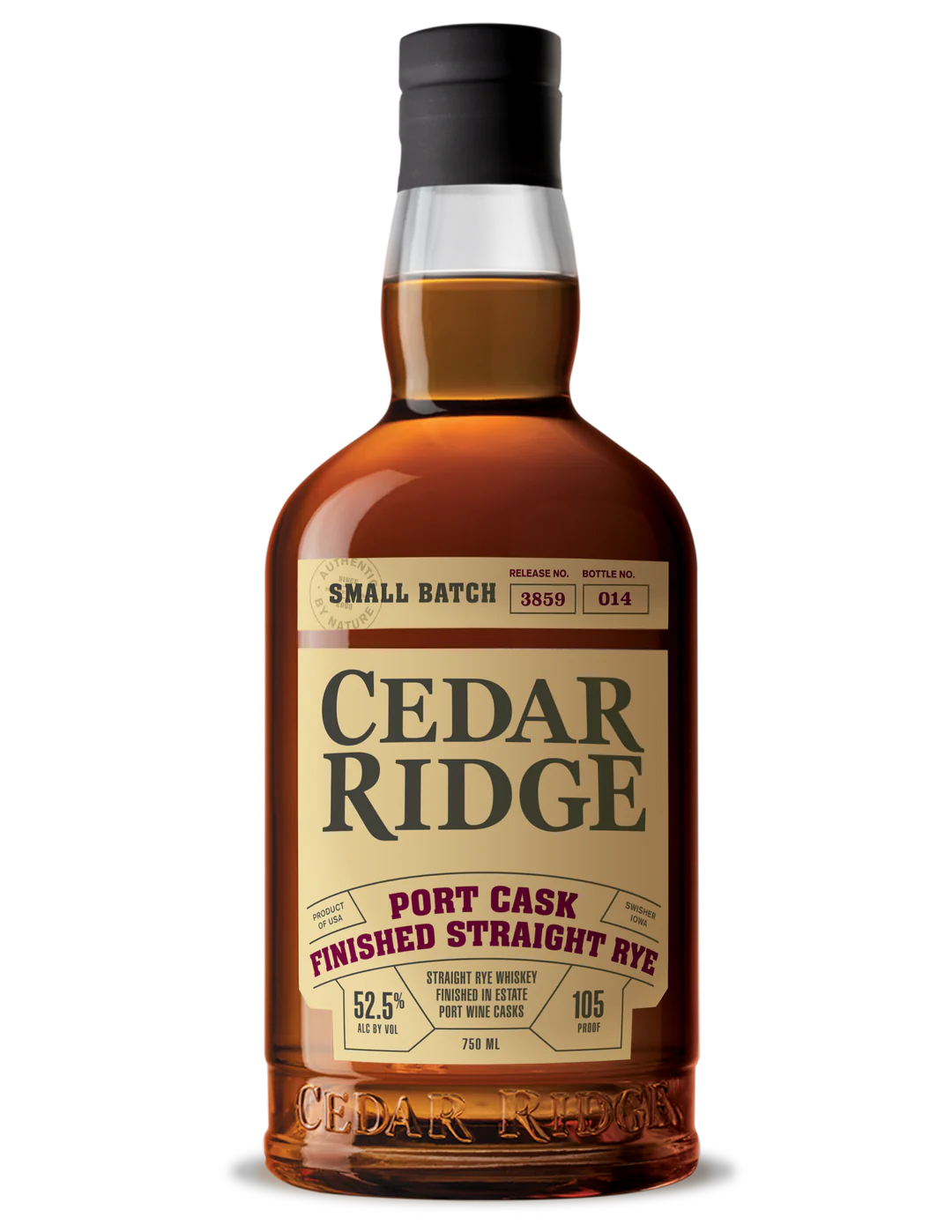 Cedar Ridge Port Cask Finished Straight Rye Whisky