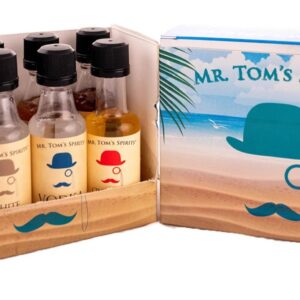 Mr. Tom's Vodka Sample Tasting Pack 8pk Assortment Sleeve 50ml