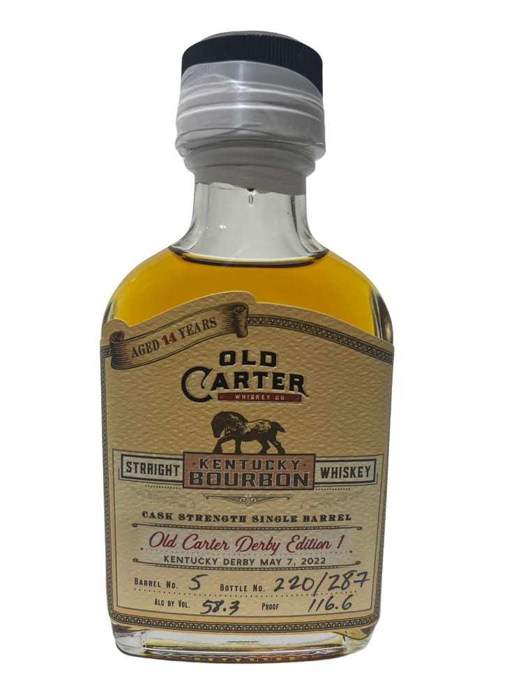 Old Carter Derby Edition 1 Single Barrel Aged 14 years Bottle #220 of 287 Barrel #5 | 100ML