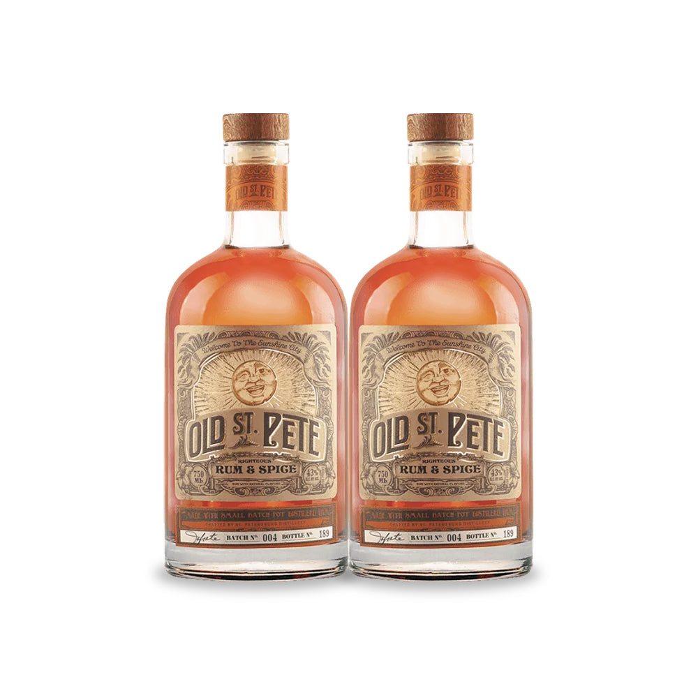 Old St Pete Righteous Rum & Spice (2) Bottle Bundle