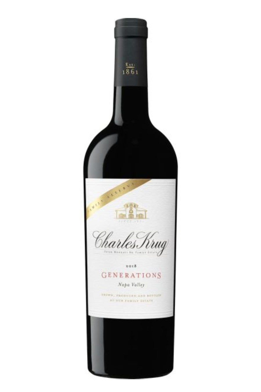 Charles Krug Family Reserve Generations Red Wine 2018 - 750 ML