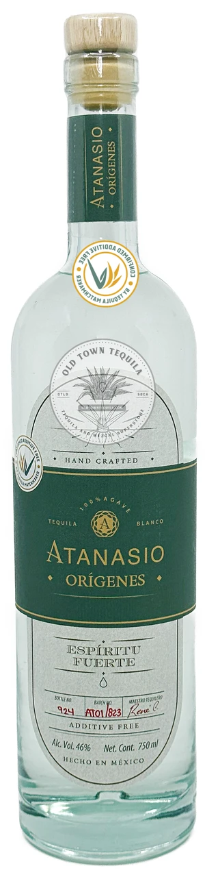 Atanasio Orígenes Espíritu Fuerte Blanco Tequila
