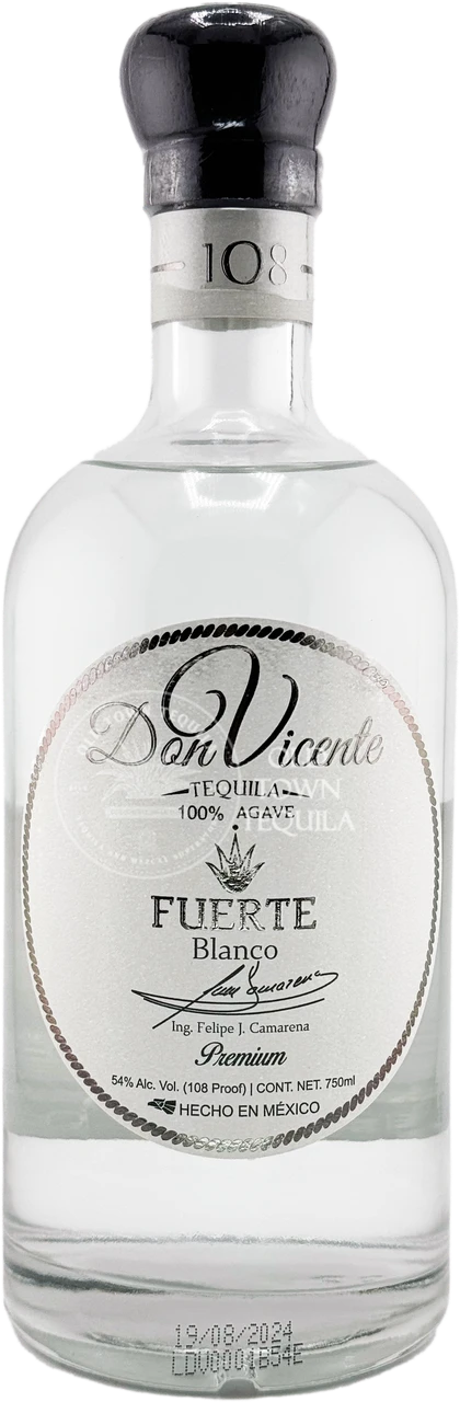 Don Vicente Fuerte Blanco Tequila 750ml