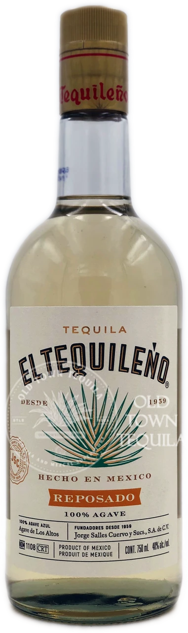 El Tequileno Reposado Tequila Round Bottle