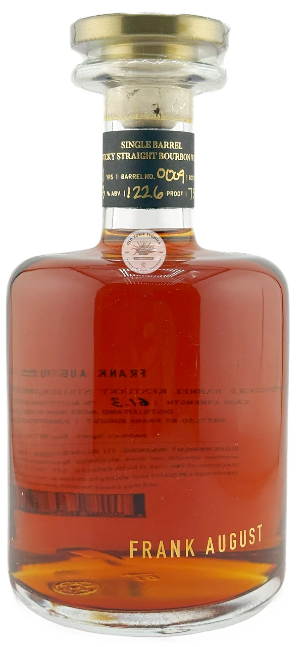 Frank August Single Barrel Bourbon Whisky