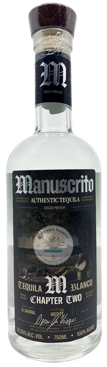 Manuscrito Chapter Two High Proof Blanco Tequila