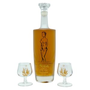 Nuda Extra Anejo Tequila With 2 Snifter Glasses
