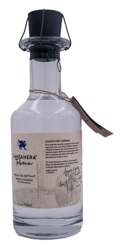 Santanera Tahona Tequila Blanco 750ml