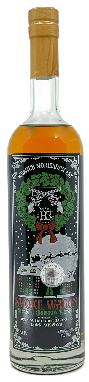 Smoke Wagon Straight Bourbon Whiskey Christmas Edition