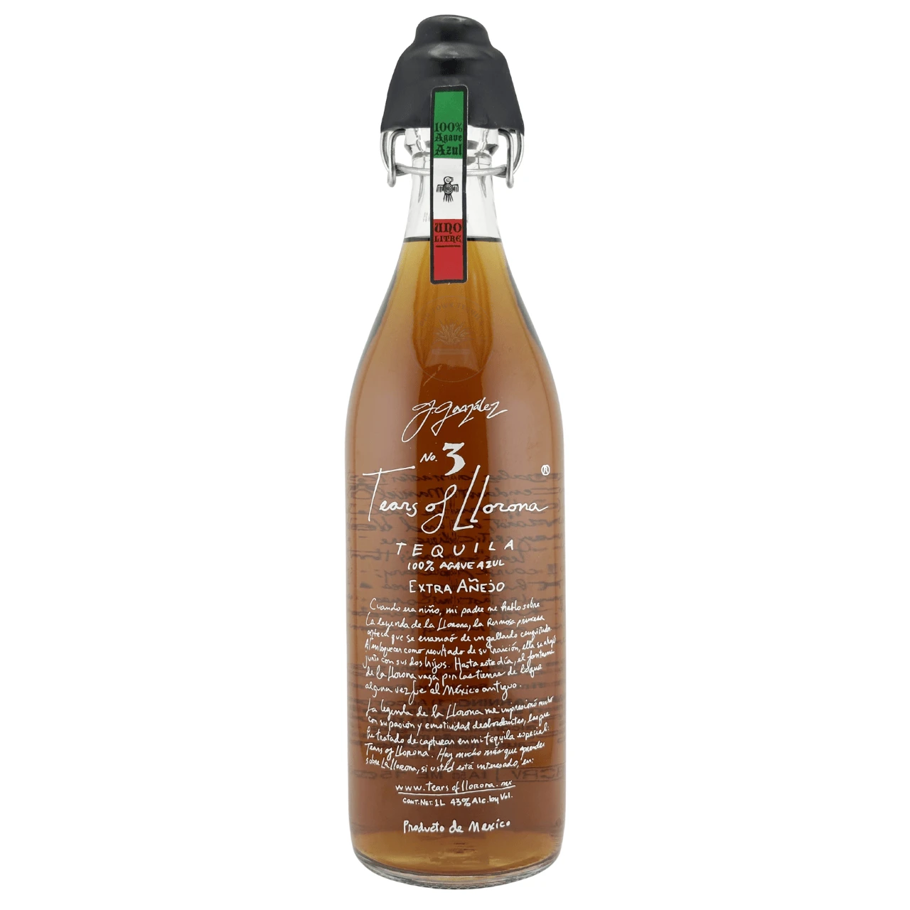 Tears of Llorona Extra Anejo Tequila 1 Liter