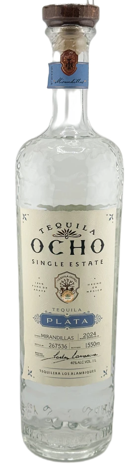 Tequila Ocho Plata Tequila 1 Liter